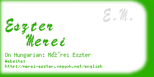 eszter merei business card